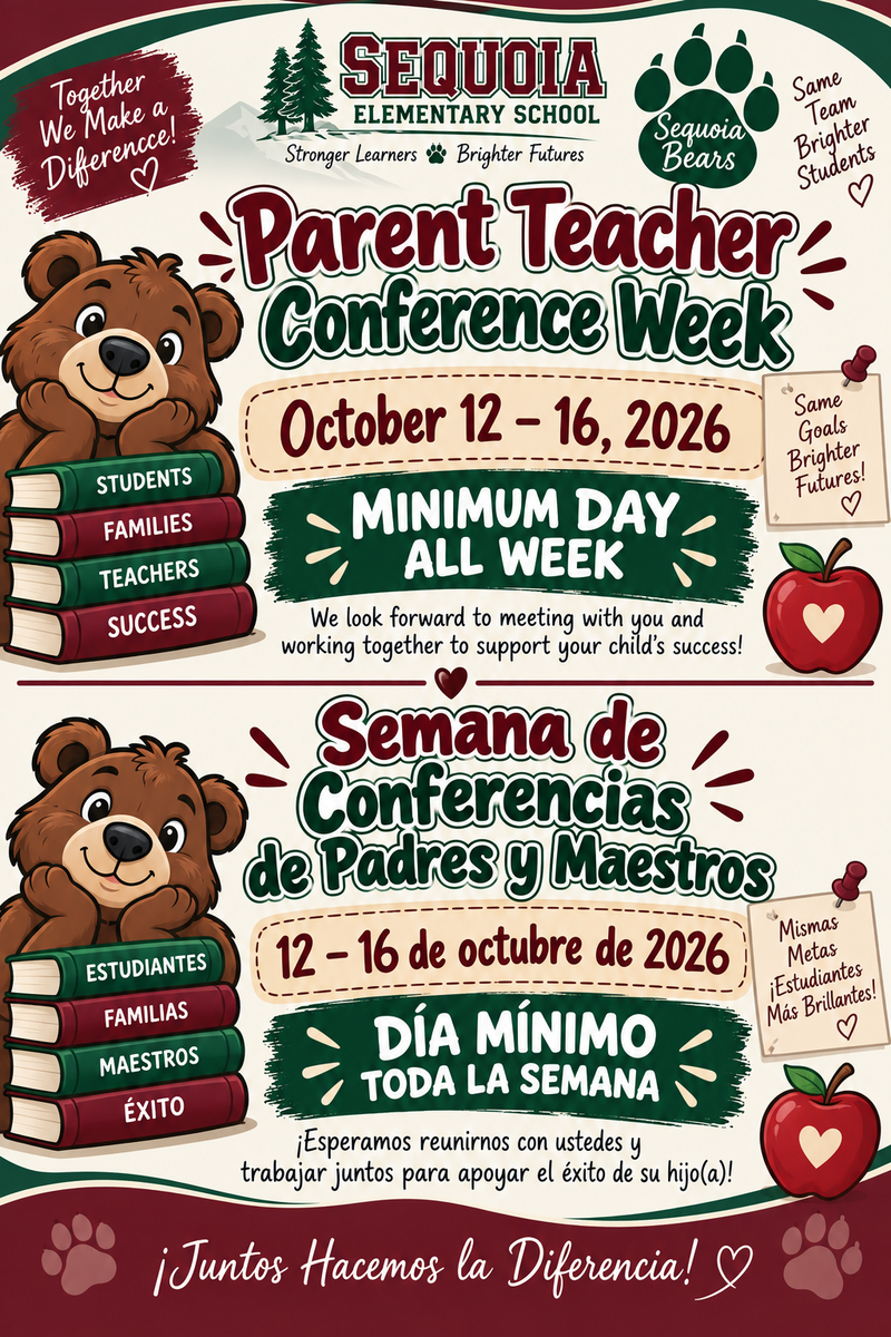 Parent Teacher Conference Week Poster
