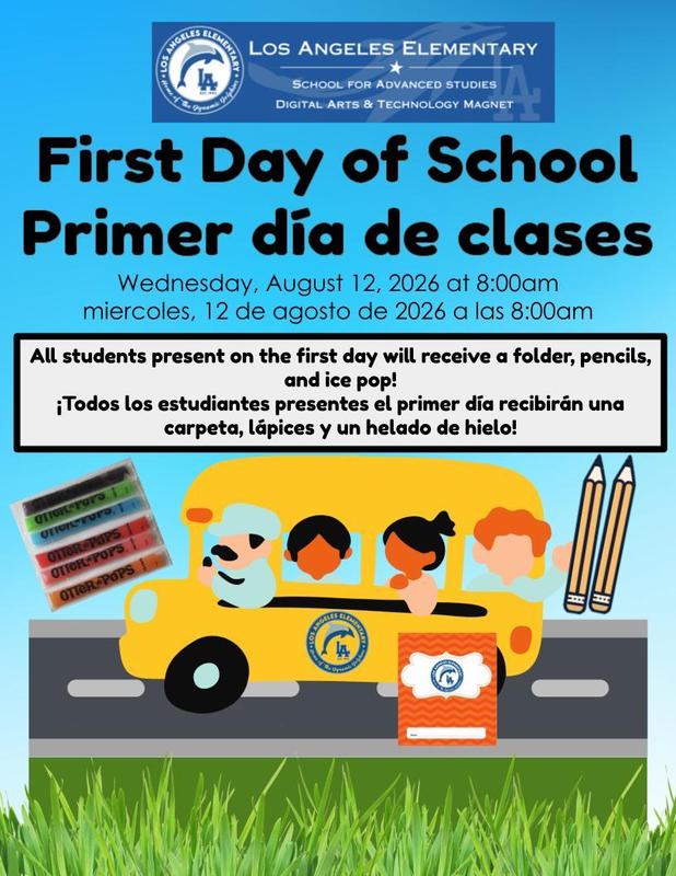 First Day of School Flyer