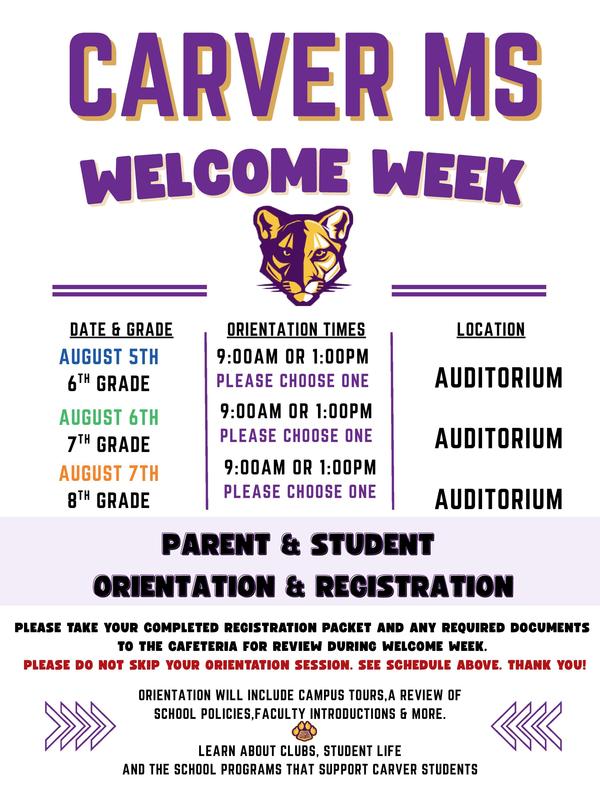 Carver Enrollment English
