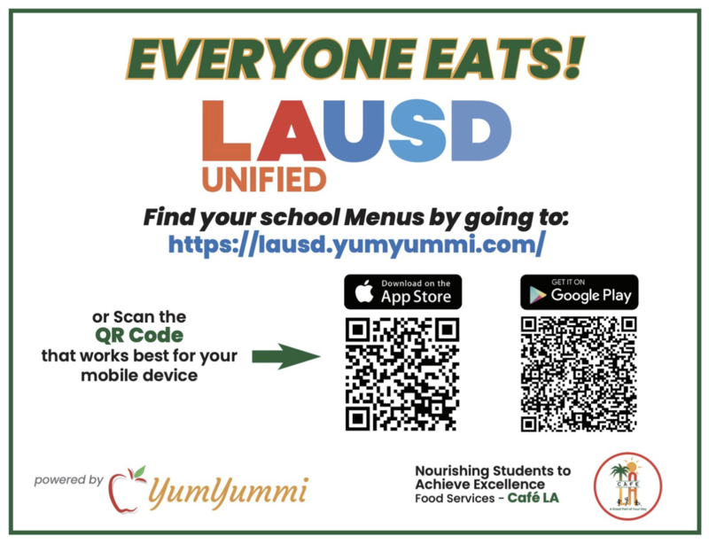 Scan to download app and view menus.