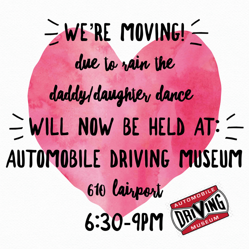 Daddy Daughter Dance has moved locations. Featured Photo