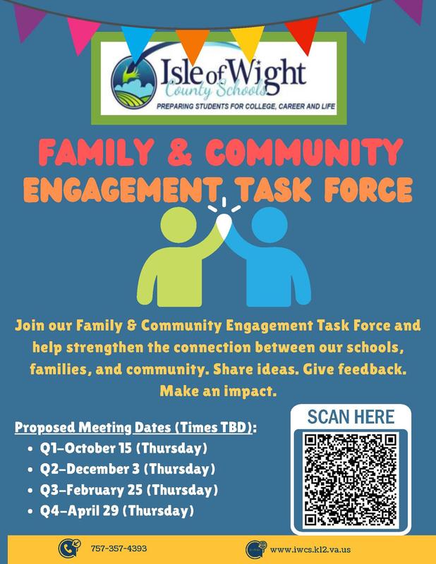Family community engagement task force flyer