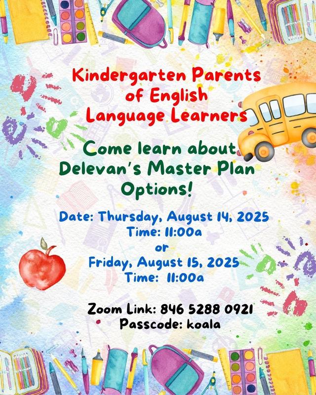 Master Plan Options Meeting for Kindergarten Parents of English Language Learners