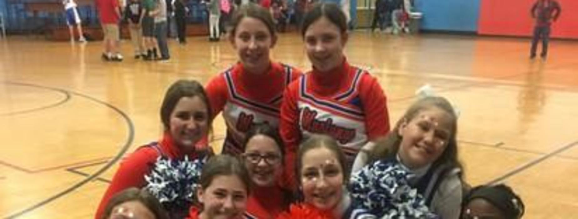 Cheerleaders group picture