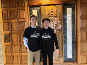 Andrwe hawk & Peter Torello named athletes of the week