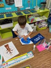 Decorating our four seasons trees!