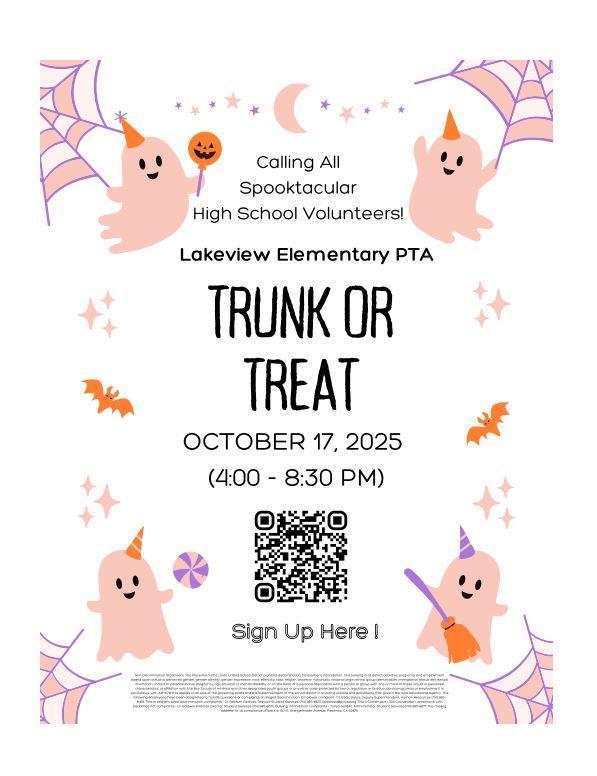 Trunk or Treat Volunteers