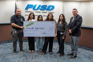 Porterville High School students Roxana Mendoza, Julisa Robles, Daniela Romero, and Audrina Jimenez