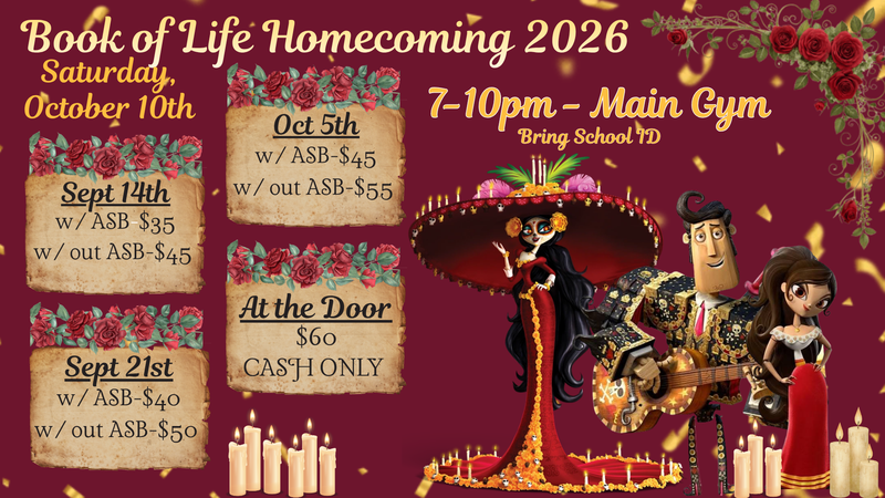 Homecoming Sat, Oct 10th 2026 Featured Photo