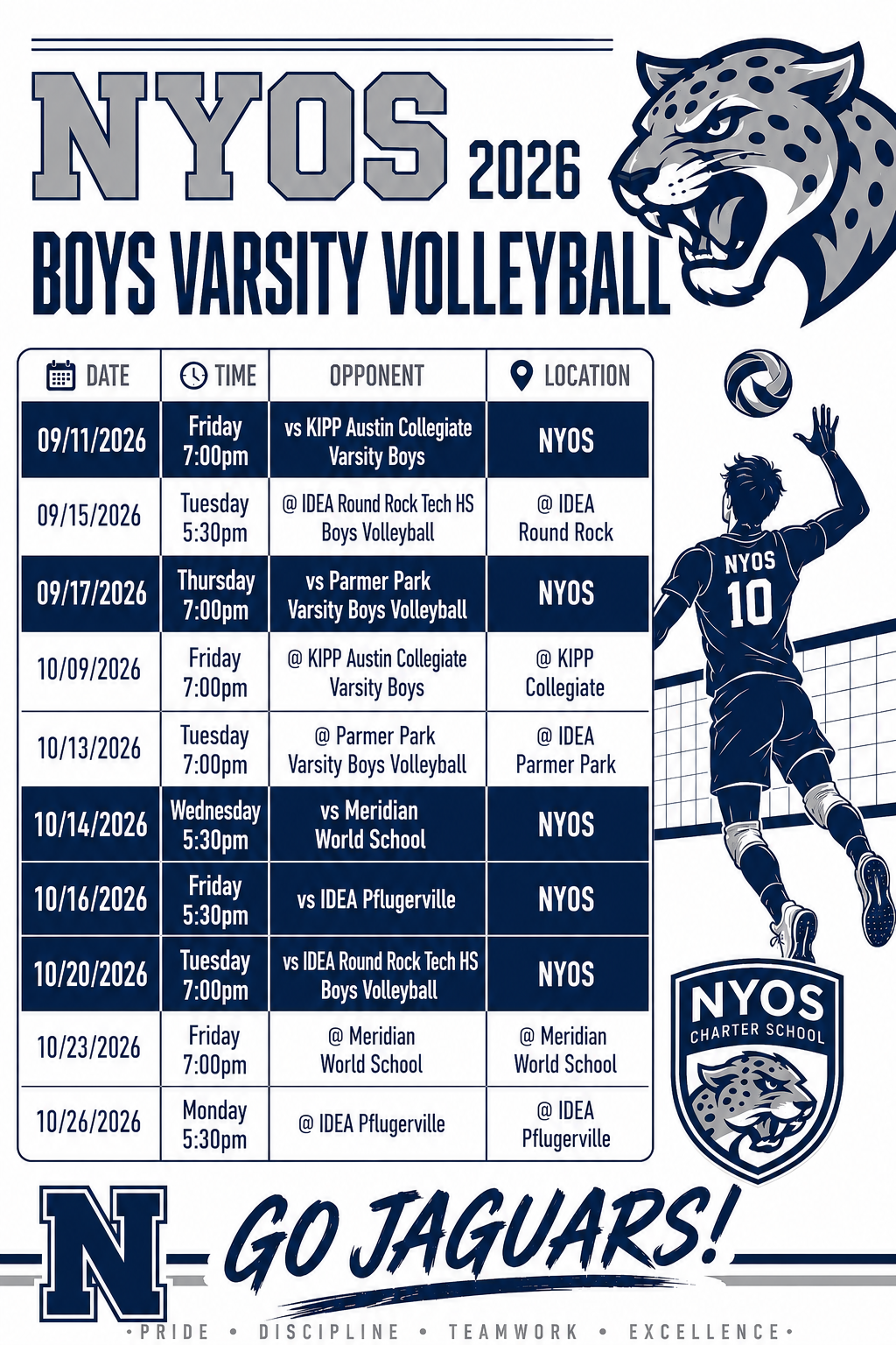 Boys Varsity Volleyball
