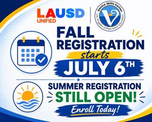 Flyer for school registration
