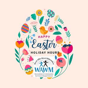 Easter image with wawm logo