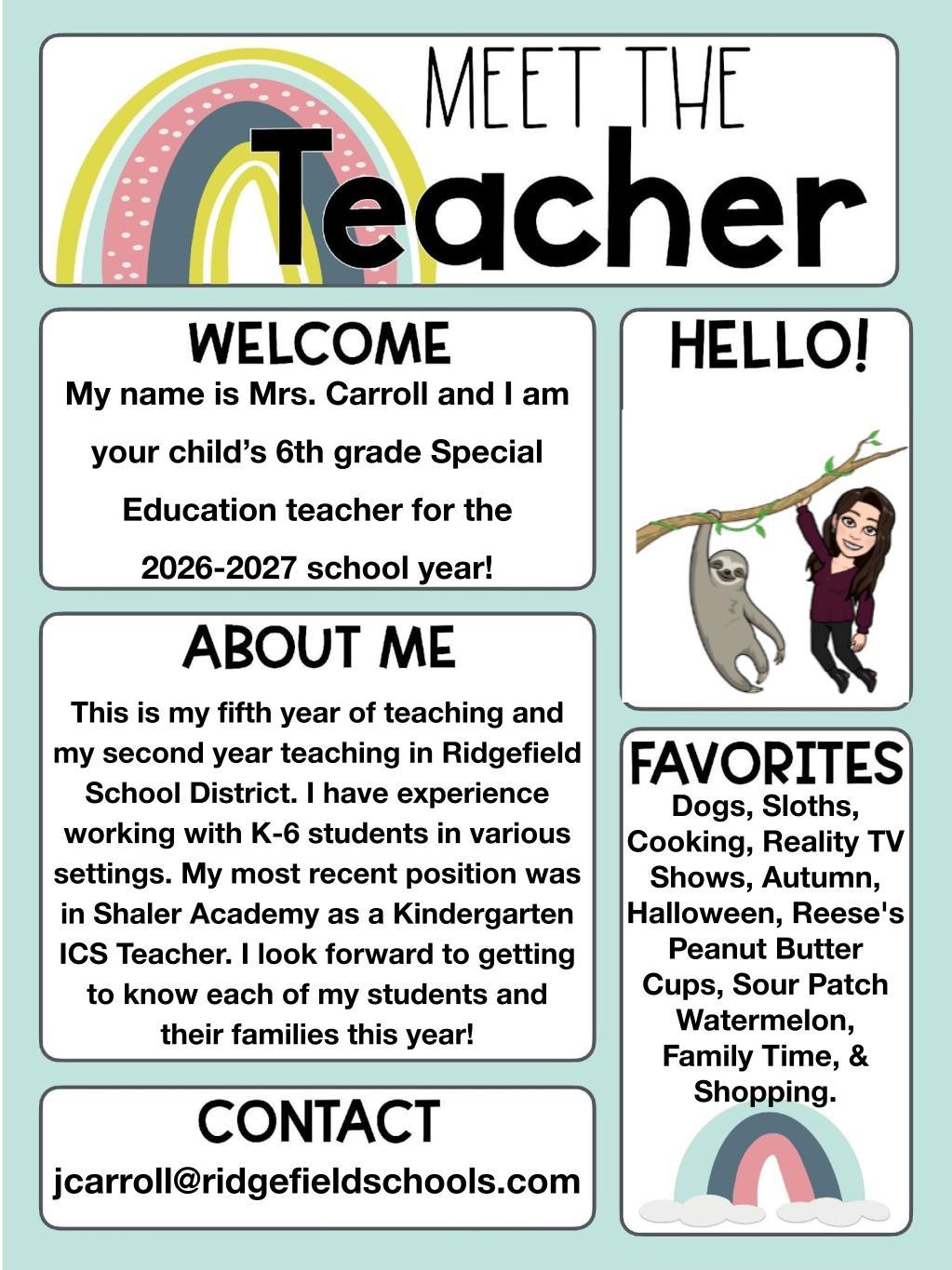 Meet the Teacher!