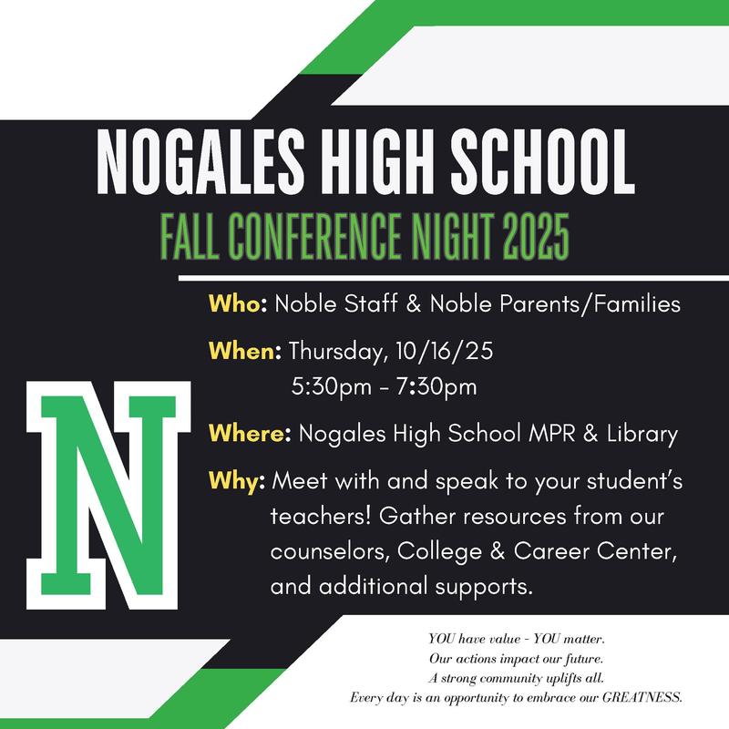 2025-2026 Parent Conference Information