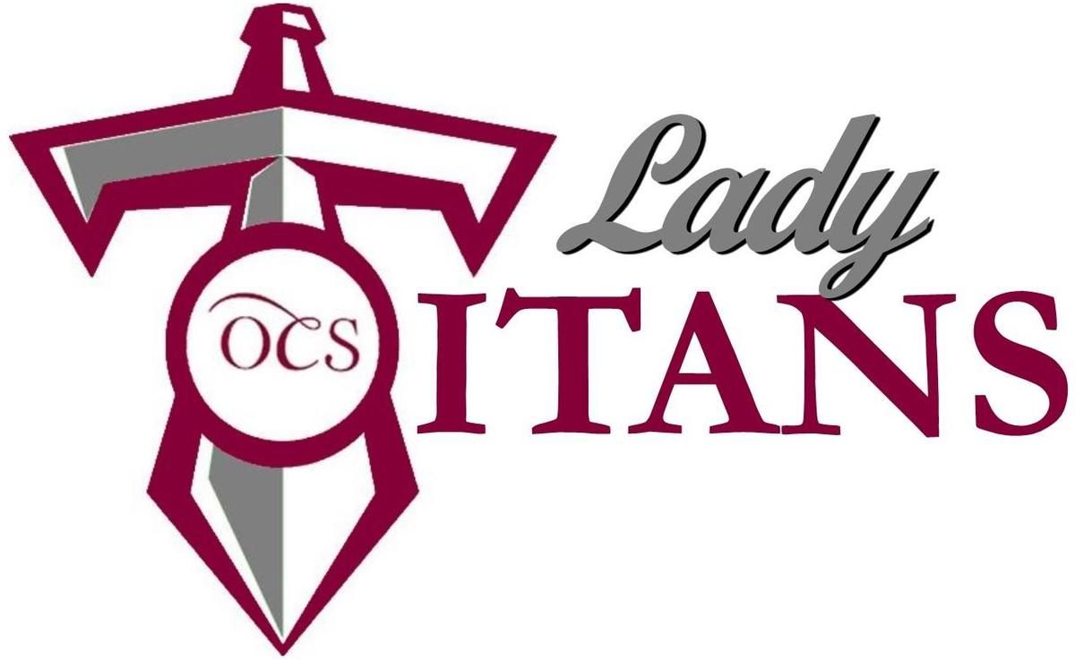 Logo of Lady Titans featuring a sword and text.