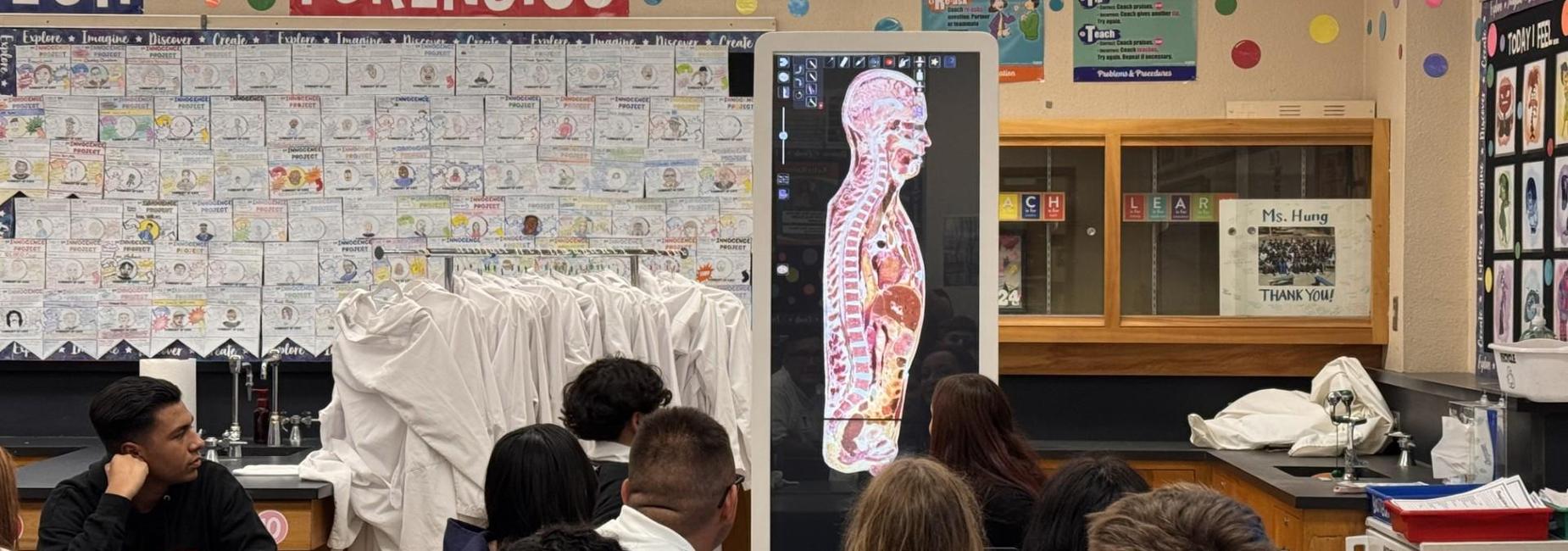 Anatomage table in use