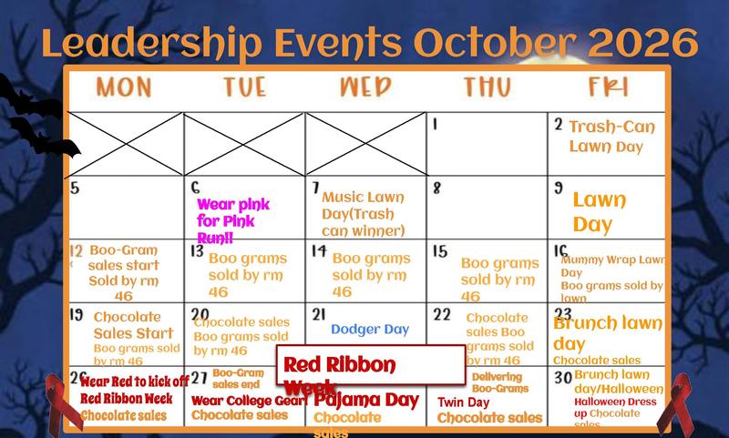 October Leadership Calendar