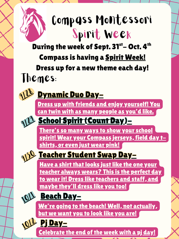 spirit week flyer
