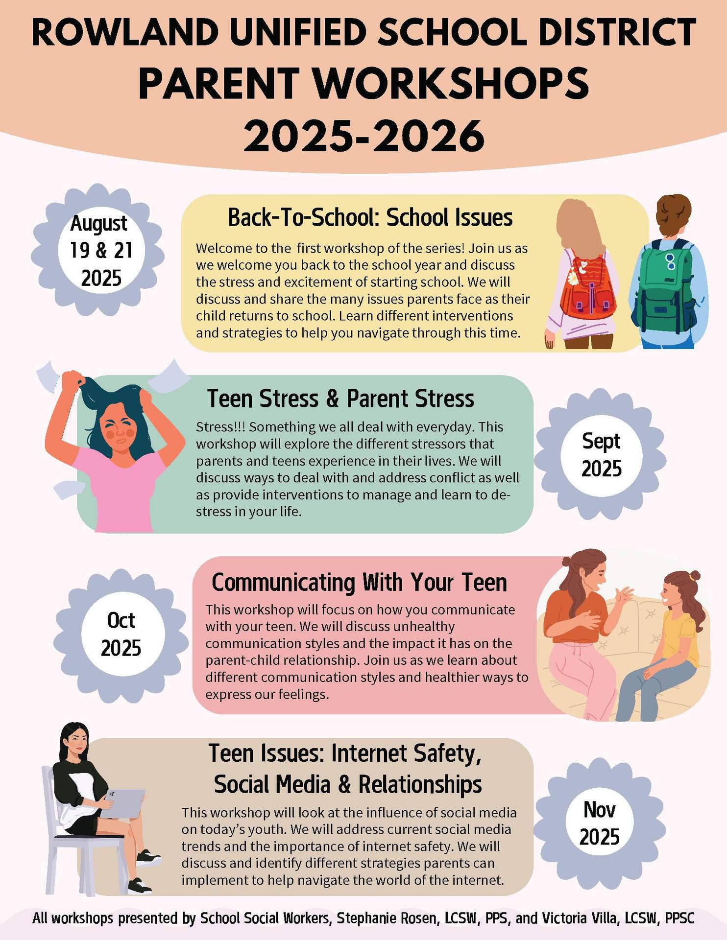 Parent Workshop Aug-Nov