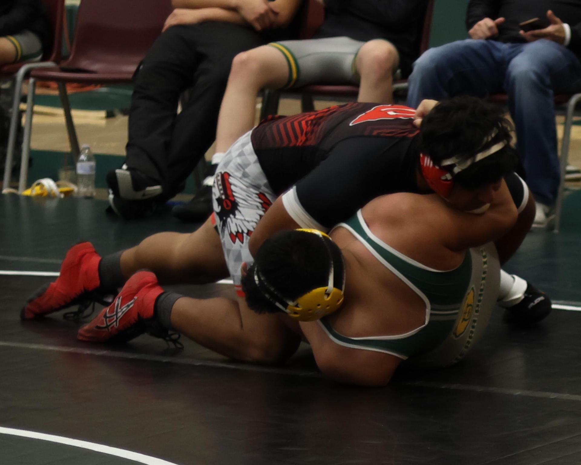 boys wrestling at liberty duals