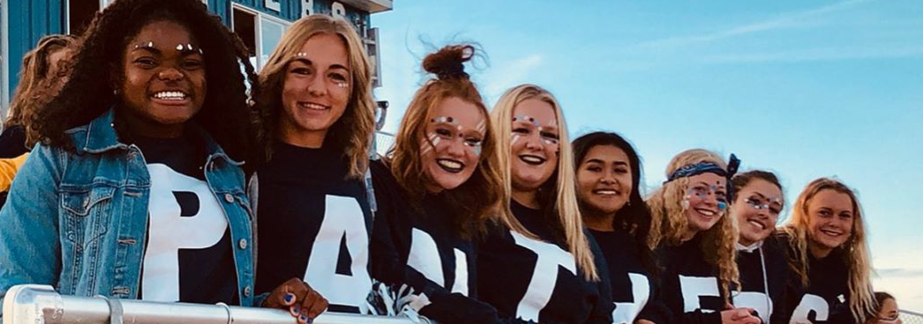 Girls dressed in Spirit Gear