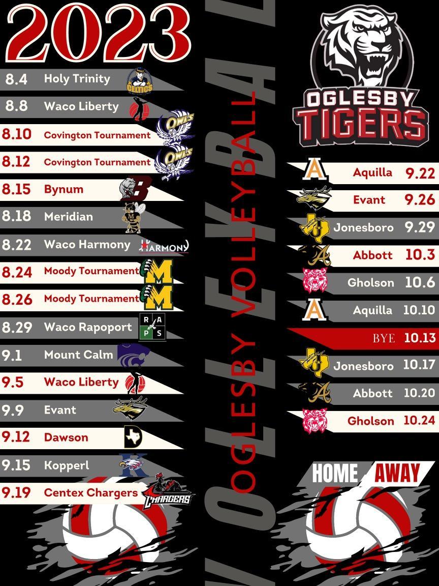 VolleyBall High School Oglesby Independent School District