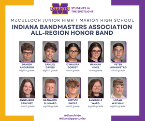 promo graphic - IBA all-region honor band 2025