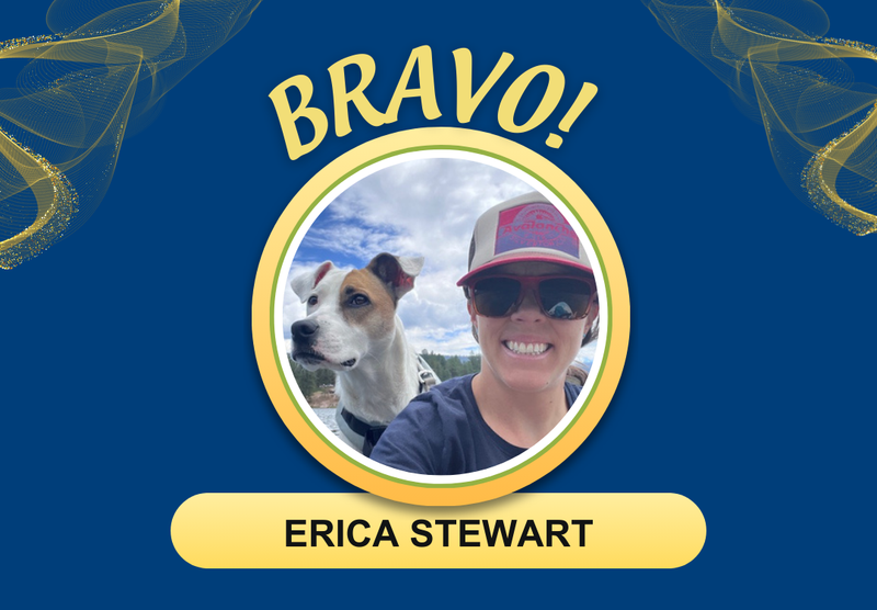 Bravo Award winner Erica Stewart
