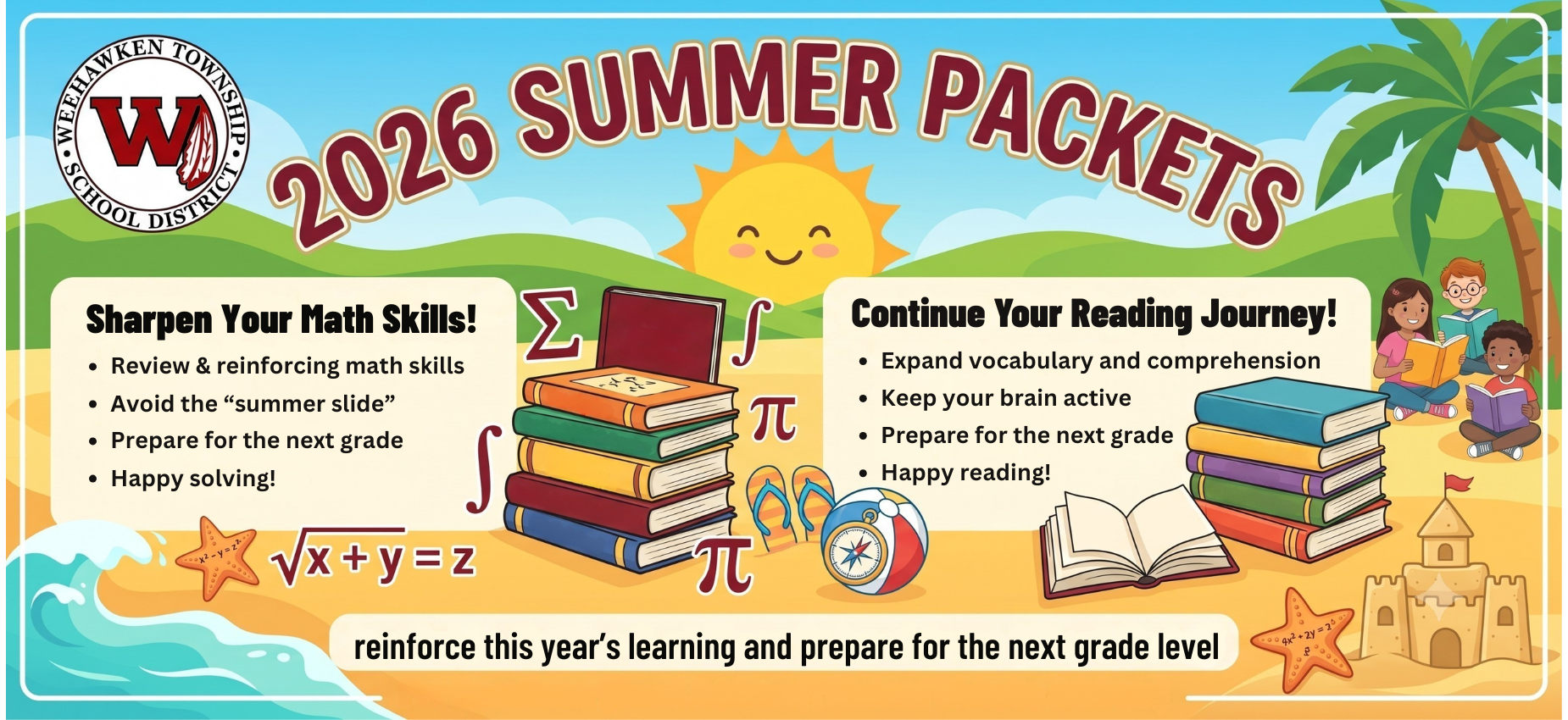 2026 Summer Reading and Math Packets