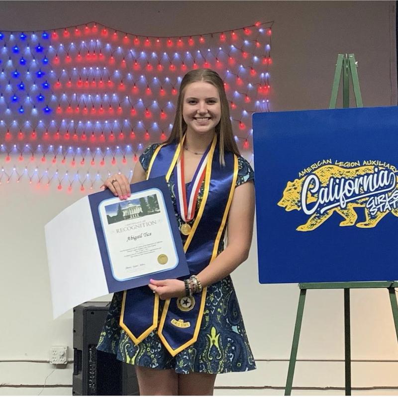 Abby Tice '22 at Girls State Featured Photo