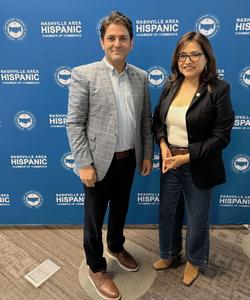 Kazim Kizilkaya with NAHCC Executive Director Loraine Segovia-Paz.