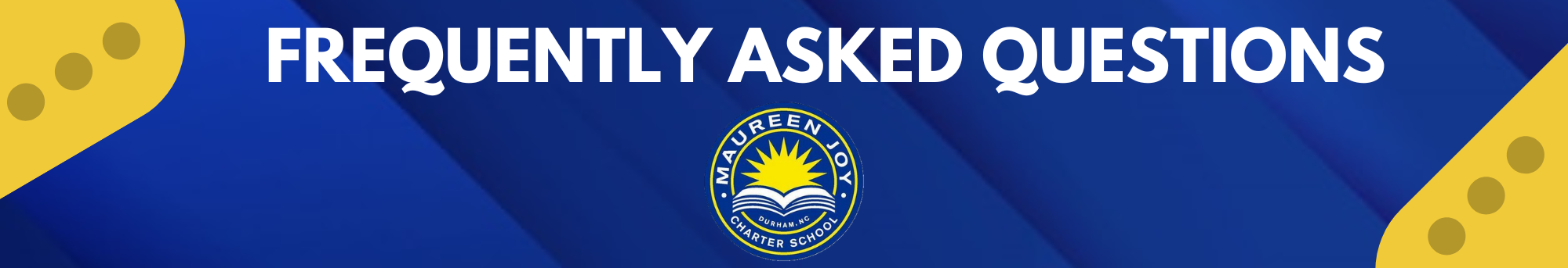 frequently asked questions banner