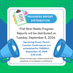 Progress Reports Tuesday, September 8, 2026