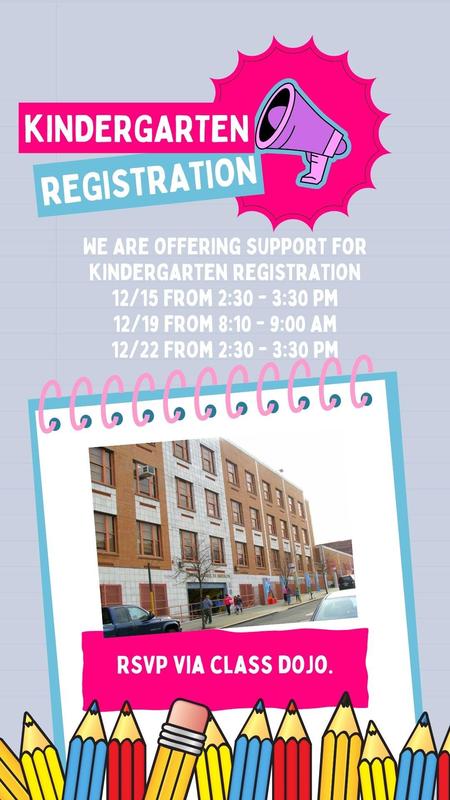 dates for kindergarten registration support