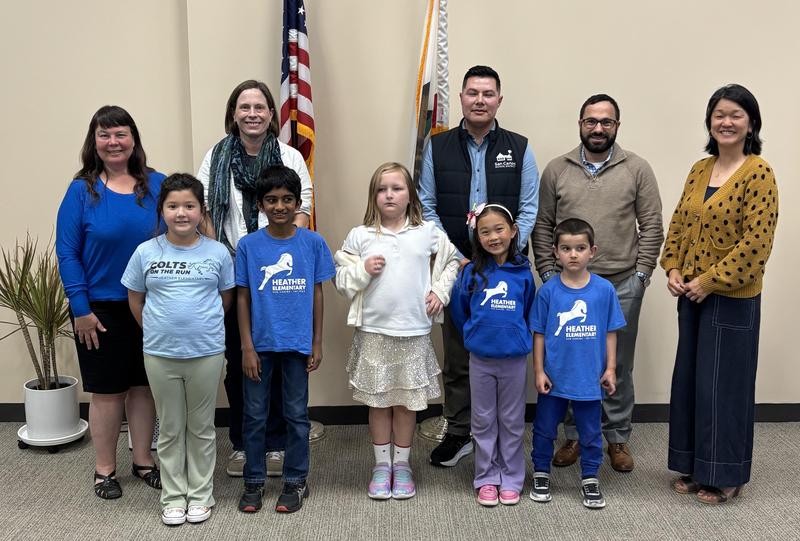 Heather Students at the April 2 Board Meeting