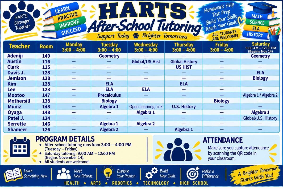 Tutoring Schedule