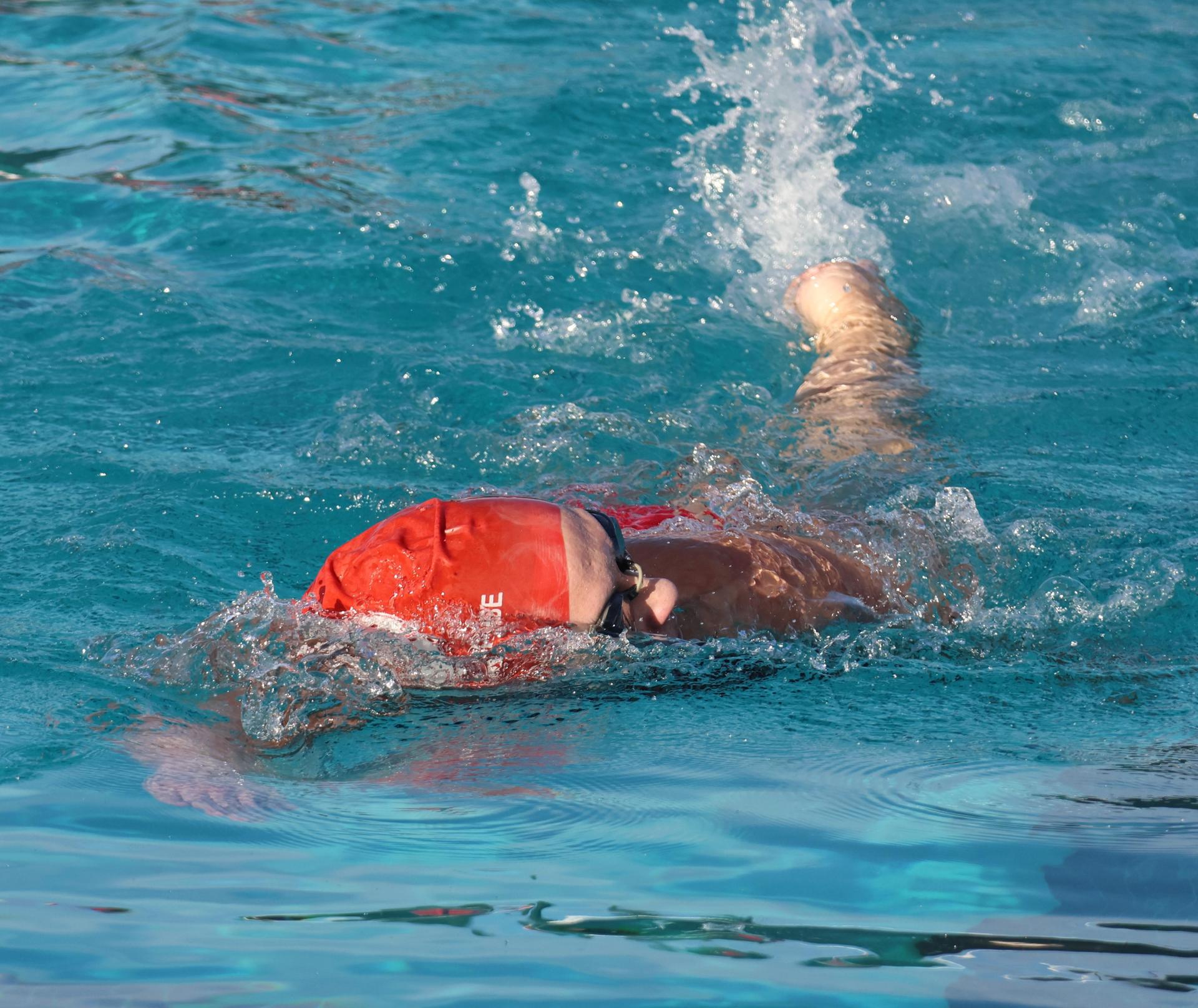 Kourtney Alexander swimming