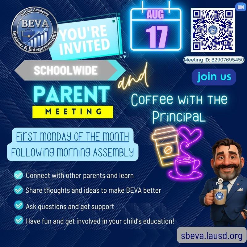 Parent Meeting and Coffee with the Principal
