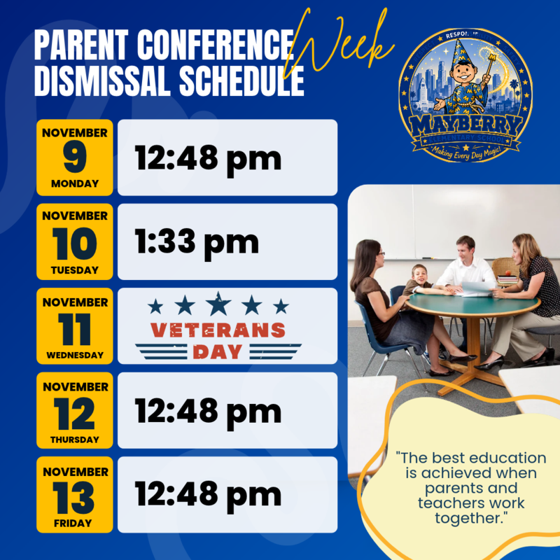 Parent Conference Dismissal