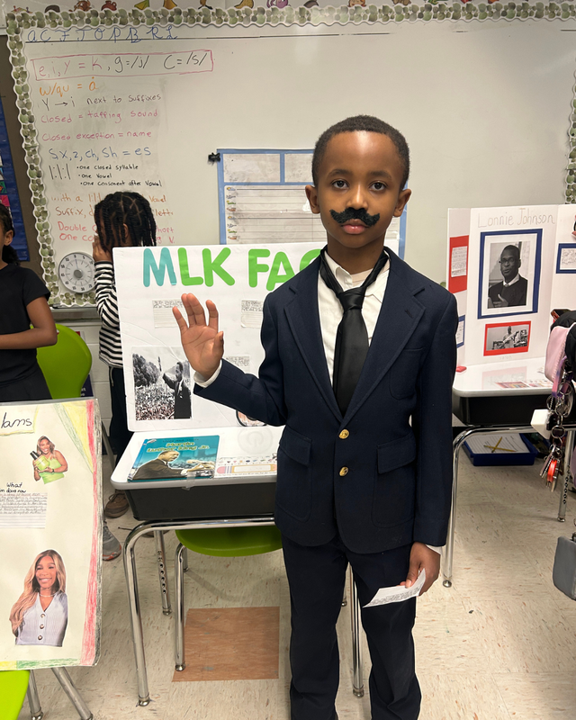 Student dresses as MLK Jr.