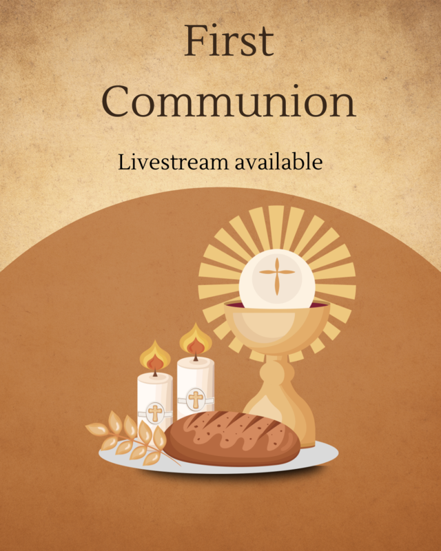 First Communion-Livestream Available Featured Photo