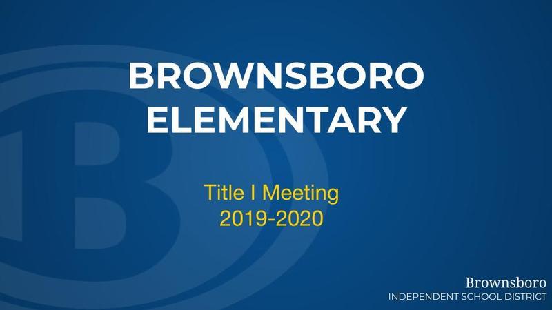 BES Title I Meeting Featured Photo