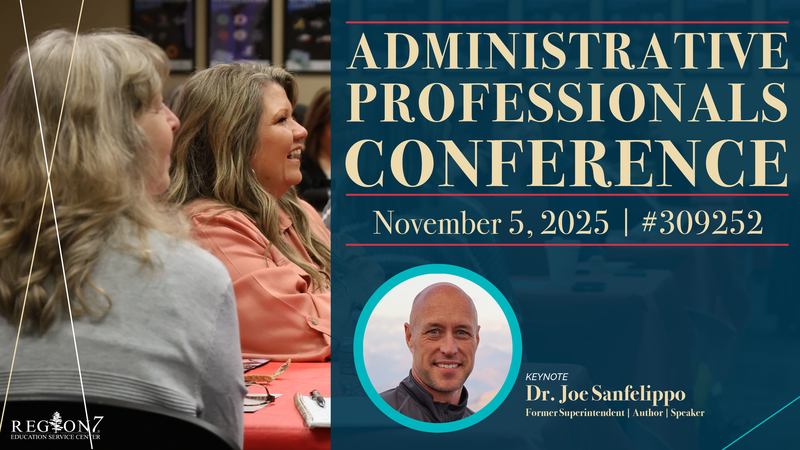 Administrative Professionals Conference marketing graphic