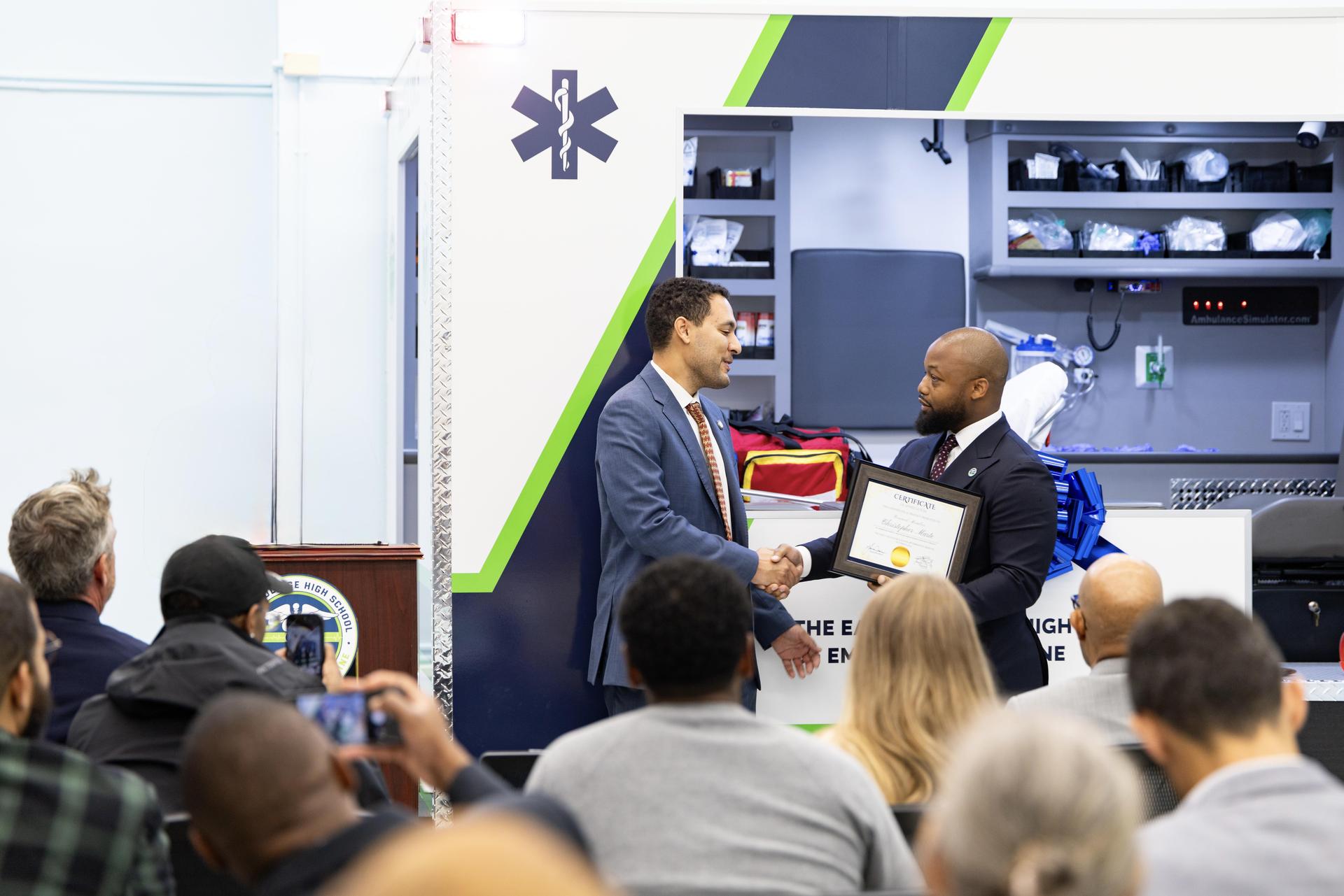 Councilman Christopher Martin and Dr.Bility