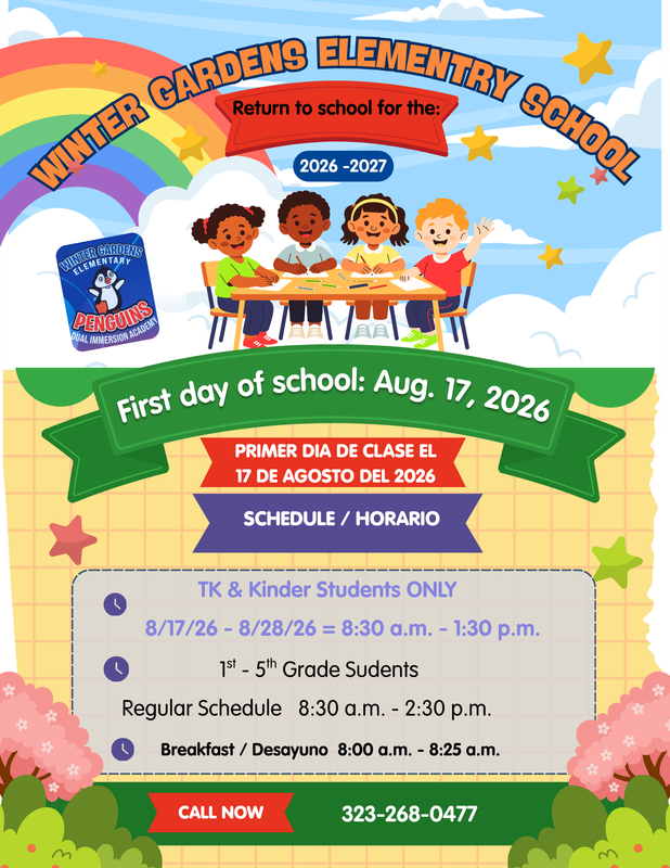 First day of School Flyer