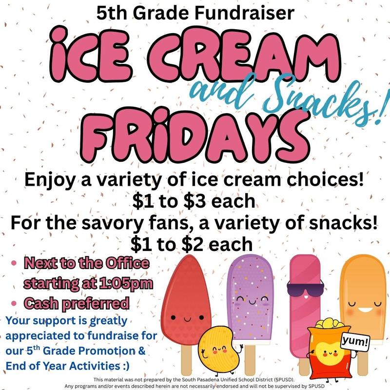 5th Grade Fundraiser - Every Friday after school Featured Photo