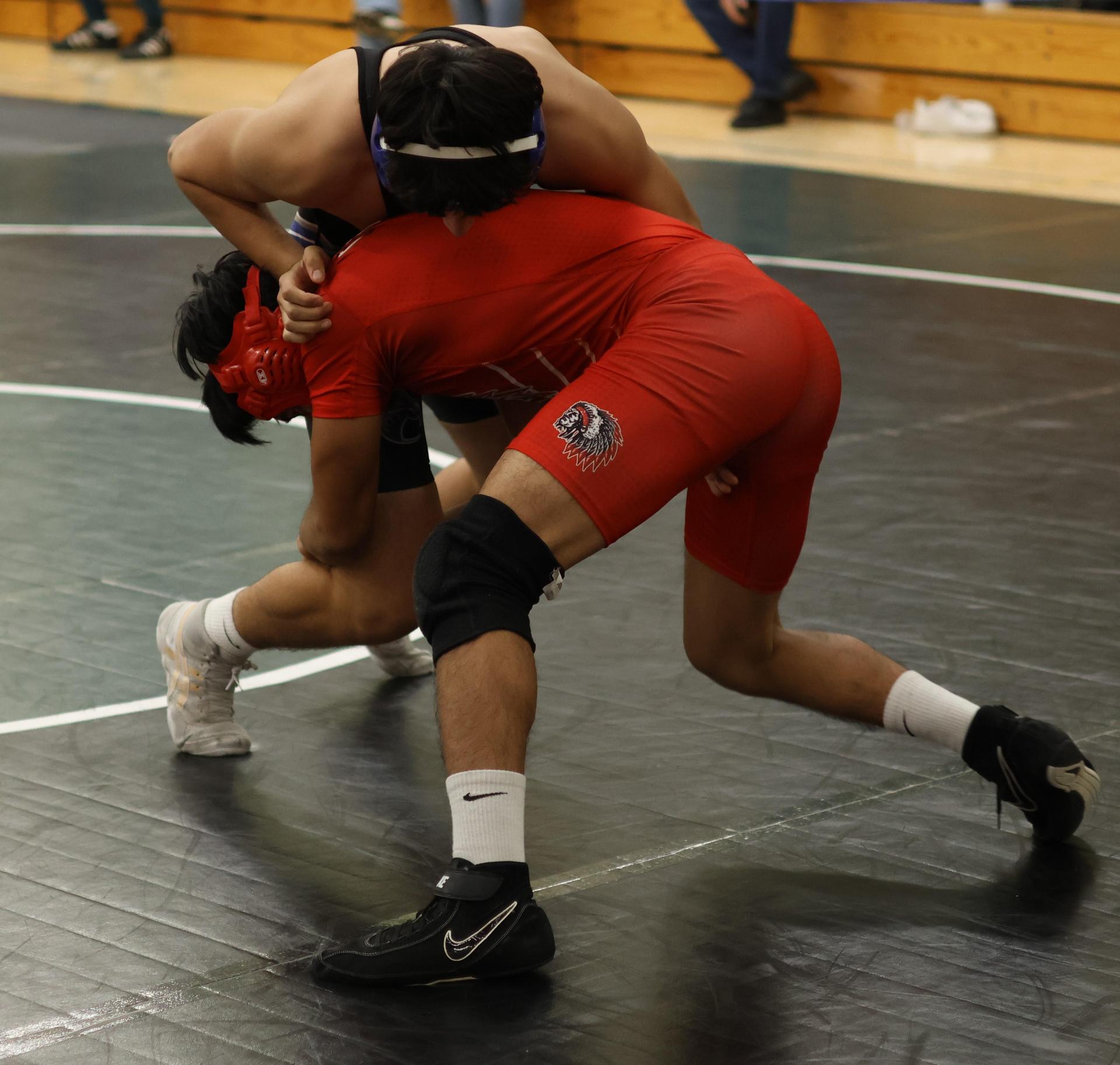 Boys wrestling in the Liberty Duals event 119