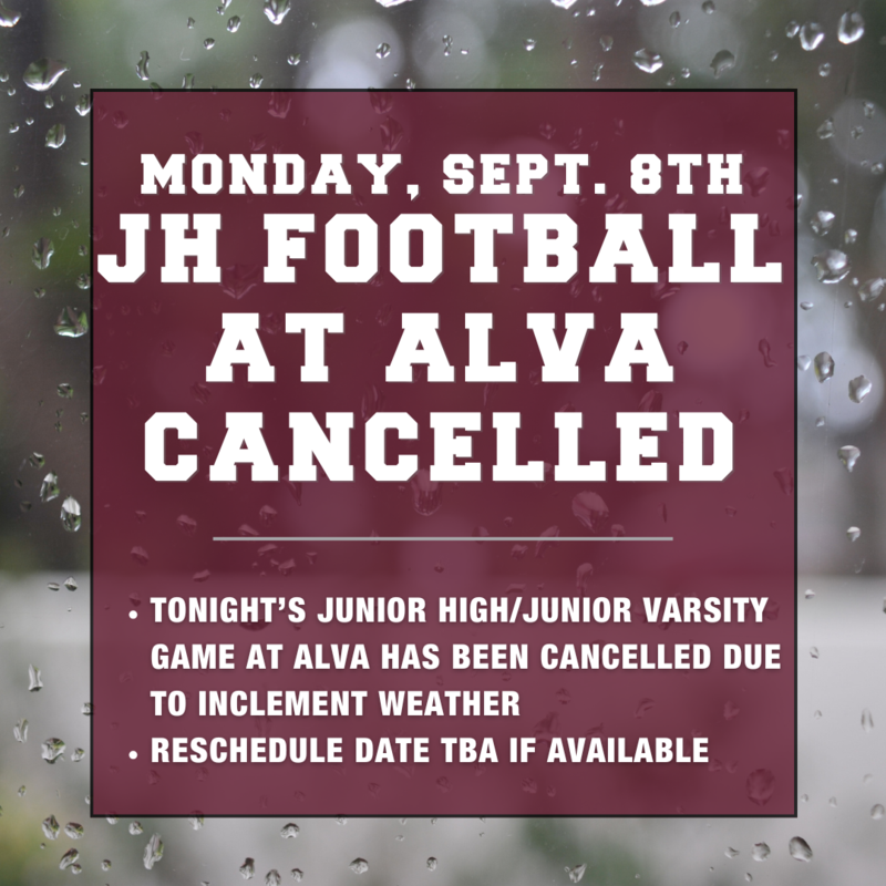 jh football cancellation