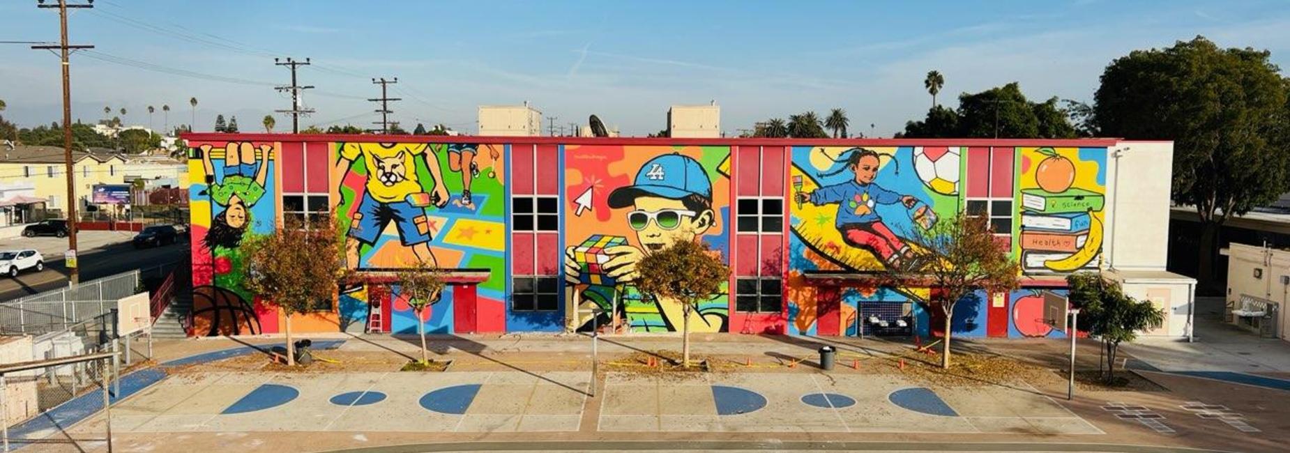 complete mural from far away