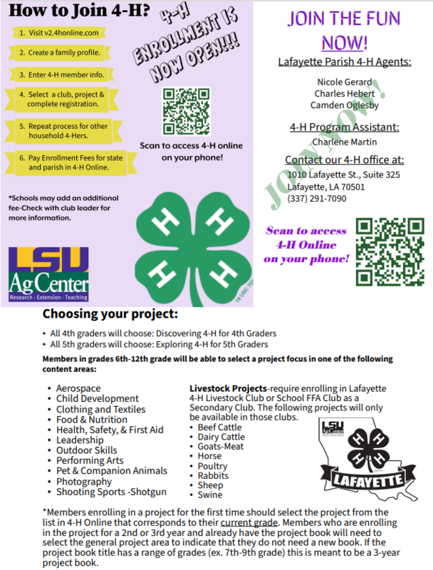 INTERESTED IN 4-H? (Grades 4-8)
